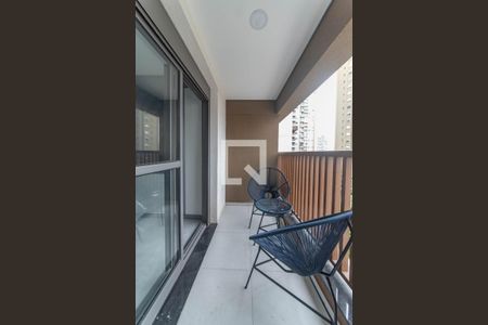 Varanda de kitnet/studio para alugar com 1 quarto, 27m² em Vila Gumercindo, São Paulo