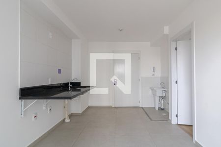 Sala - Cozinha de apartamento para alugar com 1 quarto, 27m² em Vila Olímpia, São Paulo