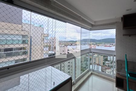 Varanda da Sala de apartamento para alugar com 1 quarto, 48m² em Ponta da Praia, Santos