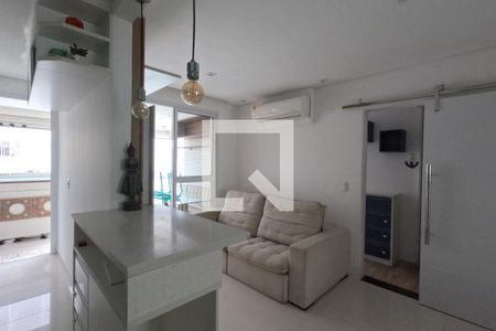 Sala de apartamento para alugar com 1 quarto, 48m² em Ponta da Praia, Santos