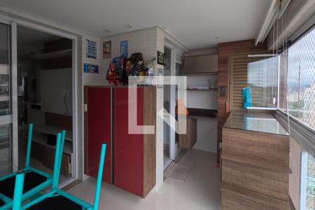 Varanda da Sala de apartamento para alugar com 1 quarto, 48m² em Ponta da Praia, Santos