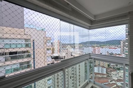 Varanda da Sala de apartamento para alugar com 1 quarto, 48m² em Ponta da Praia, Santos