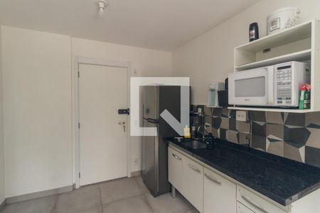 Cozinha de kitnet/studio para alugar com 1 quarto, 26m² em Campos Elíseos, São Paulo