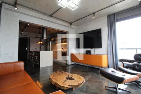 Sala de apartamento para alugar com 1 quarto, 124m² em Vila Olímpia, São Paulo