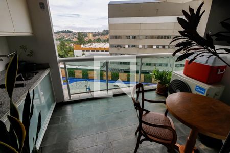 Varanda da Sala de apartamento à venda com 3 quartos, 120m² em Chácara Agrindus, Taboão da Serra