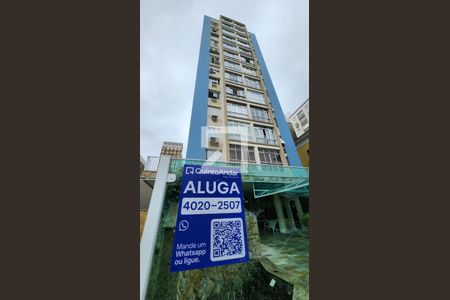 Studio para alugar com 23m², 1 quarto e sem vaga Studio para alugar com 23m², 1 quarto e sem vagaPlaca