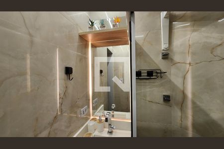 Studio para alugar com 23m², 1 quarto e sem vaga Studio para alugar com 23m², 1 quarto e sem vagaDetalhe do banheiro