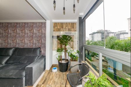 Varanda da Sala de apartamento à venda com 4 quartos, 115m² em Buritis, Belo Horizonte