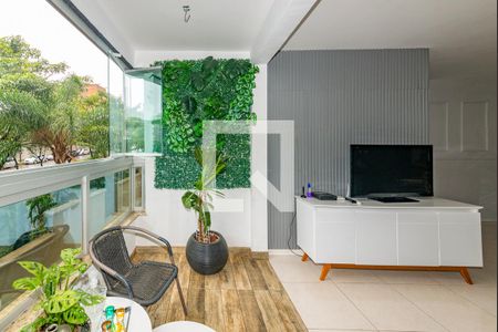 Varanda da Sala de apartamento à venda com 4 quartos, 115m² em Buritis, Belo Horizonte