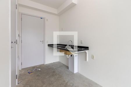 Cozinha de kitnet/studio à venda com 1 quarto, 26m² em Santo Amaro, São Paulo