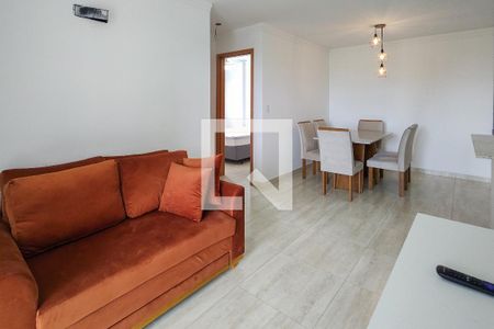 Sala de apartamento para alugar com 2 quartos, 90m² em Nova Mirim, Praia Grande