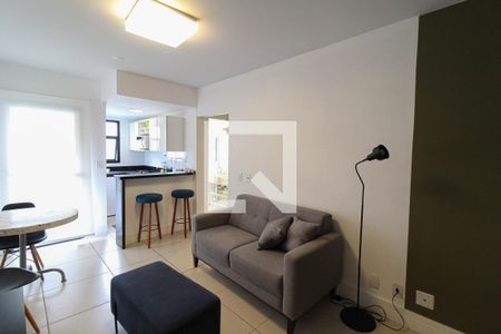 Sala/Cozinha de apartamento para alugar com 1 quarto, 35m² em Vila Nova Conceição, São Paulo