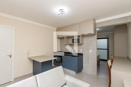 Sala/ Cozinha de apartamento para alugar com 1 quarto, 31m² em Cidade Monções, São Paulo