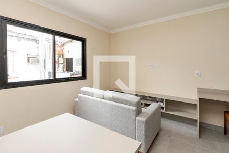 Sala/ Cozinha de apartamento para alugar com 1 quarto, 34m² em Cidade Monções, São Paulo