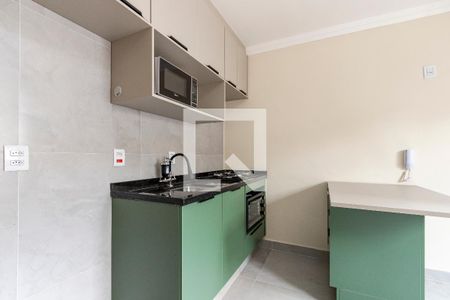 Sala/ Cozinha de apartamento para alugar com 1 quarto, 34m² em Cidade Monções, São Paulo