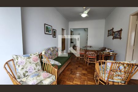 Sala de apartamento para alugar com 2 quartos, 76m² em Aparecida, Santos