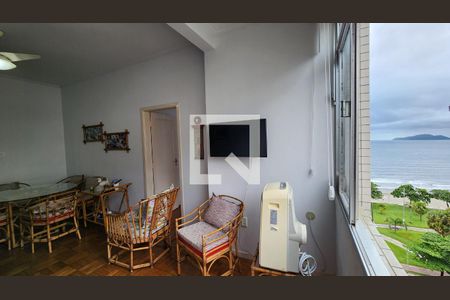 Detalhe Sala de apartamento para alugar com 2 quartos, 76m² em Aparecida, Santos