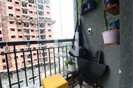 Varanda da Sala de apartamento à venda com 2 quartos, 54m² em Utinga, Santo André