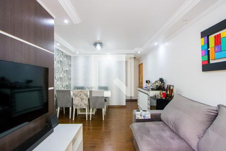 Sala de apartamento à venda com 3 quartos, 67m² em Vila Homero Thon, Santo André