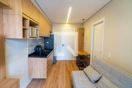 Sala/Cozinha de kitnet/studio para alugar com 1 quarto, 29m² em Jardim Prudência, São Paulo