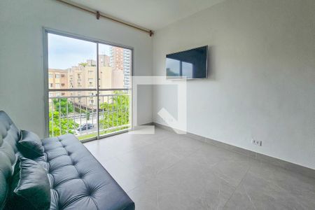 Sala de apartamento para alugar com 2 quartos, 59m² em Balneario Cidade Atlantica, Guarujá