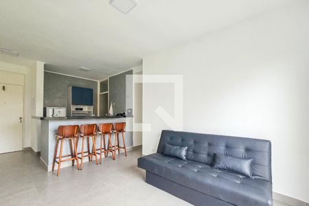 Sala de apartamento para alugar com 2 quartos, 59m² em Balneario Cidade Atlantica, Guarujá