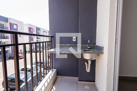 Varanda - Sala/Cozinha de apartamento para alugar com 2 quartos, 50m² em Jardins do Império, Indaiatuba