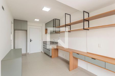 Sala/Cozinha de kitnet/studio para alugar com 1 quarto, 32m² em Moema, São Paulo