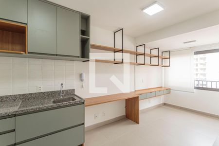 Sala/Cozinha de kitnet/studio à venda com 1 quarto, 32m² em Moema, São Paulo