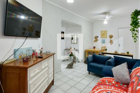 Sala de apartamento para alugar com 1 quarto, 52m² em Aviação, Praia Grande