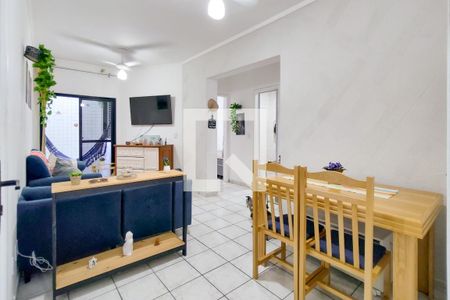 Sala de apartamento para alugar com 1 quarto, 52m² em Aviação, Praia Grande