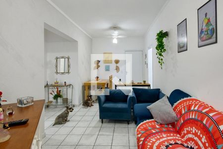 Sala de apartamento para alugar com 1 quarto, 52m² em Aviação, Praia Grande