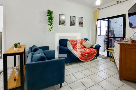 Sala de apartamento para alugar com 1 quarto, 52m² em Aviação, Praia Grande