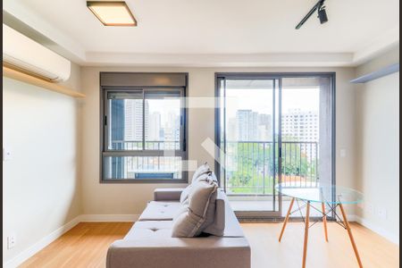 Sala de apartamento para alugar com 1 quarto, 38m² em Santo Amaro, São Paulo