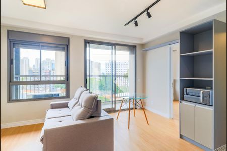 Sala de apartamento para alugar com 1 quarto, 38m² em Santo Amaro, São Paulo