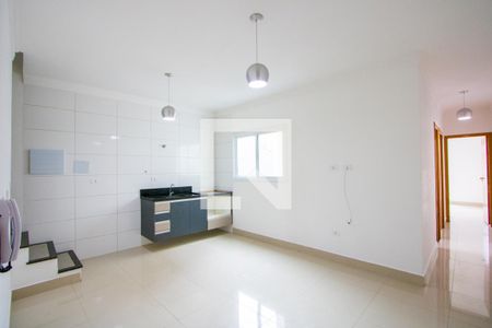 Sala/Cozinha de apartamento para alugar com 2 quartos, 116m² em Vila Linda, Santo André