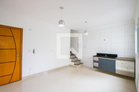 Sala/Cozinha de apartamento para alugar com 2 quartos, 116m² em Vila Linda, Santo André