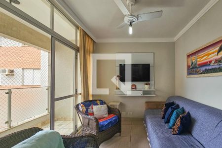 Sala de apartamento para alugar com 3 quartos, 81m² em Tortuga, Guarujá