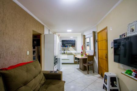 Sala/Cozinha de apartamento para alugar com 2 quartos, 80m² em Vila Alzira, Santo André