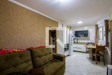 Sala/Cozinha de apartamento para alugar com 2 quartos, 80m² em Vila Alzira, Santo André