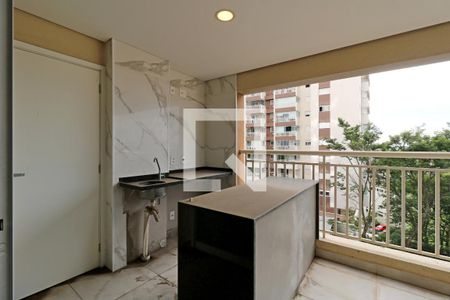 Varanda Gourmet de apartamento à venda com 2 quartos, 90m² em Vila Apiai, Santo André