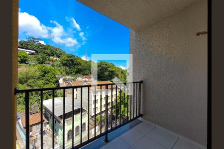 Varanda da Sala de apartamento para alugar com 2 quartos, 50m² em Rio Comprido, Rio de Janeiro