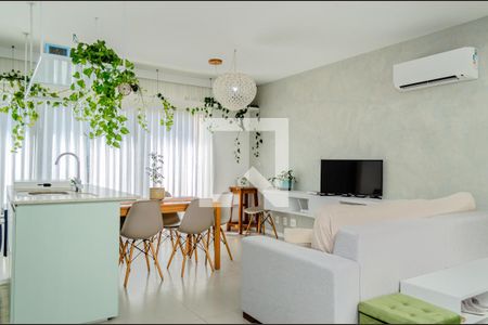 Sala / Cozinha de apartamento para alugar com 2 quartos, 68m² em Campeche, Florianópolis