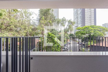 Varanda de kitnet/studio para alugar com 1 quarto, 28m² em Aclimação, São Paulo