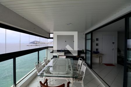 Varanda de apartamento para alugar com 4 quartos, 180m² em Morro do Maluf, Guarujá