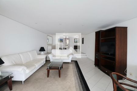 Sala de apartamento para alugar com 4 quartos, 180m² em Morro do Maluf, Guarujá