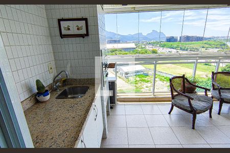 sala - varanda de apartamento para alugar com 2 quartos, 86m² em Barra da Tijuca, Rio de Janeiro