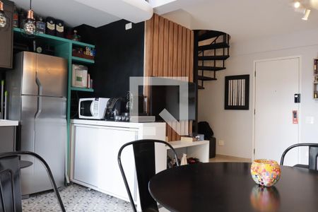 Sala de jantar de apartamento para alugar com 1 quarto, 59m² em Moema, São Paulo