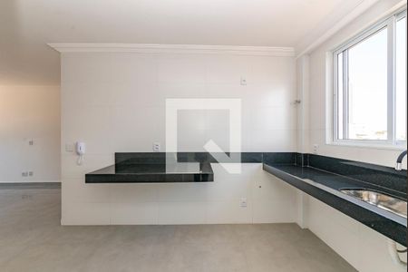 Cozinha de apartamento à venda com 3 quartos, 83m² em Morro do Confisco, Contagem