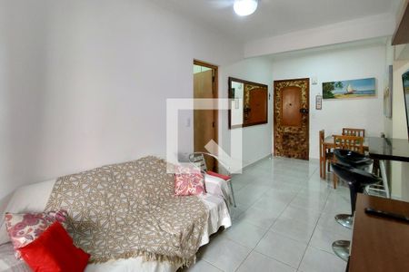 Sala de apartamento para alugar com 1 quarto, 57m² em Vila Tupi, Praia Grande